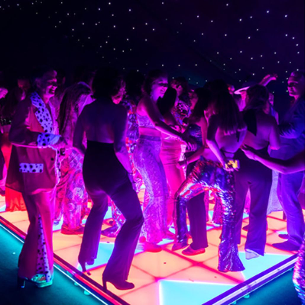 Disco Dancefloor crowded with people